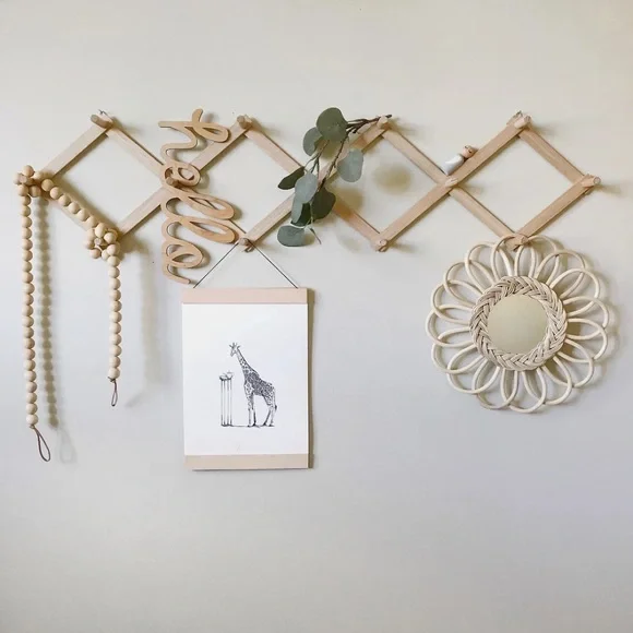 Anthropologie Wall Decor Wooden Accordion Peg Rack Poshmark